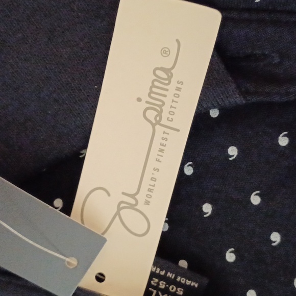 Lands End Navy Polo XXL Supima Cotton - Picture 11 of 11